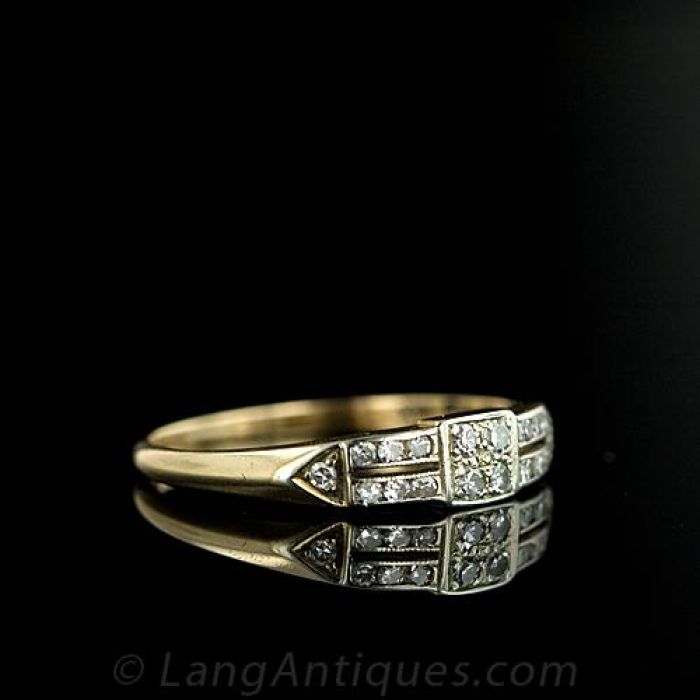 1940 s Vintage Diamond Wedding Band
