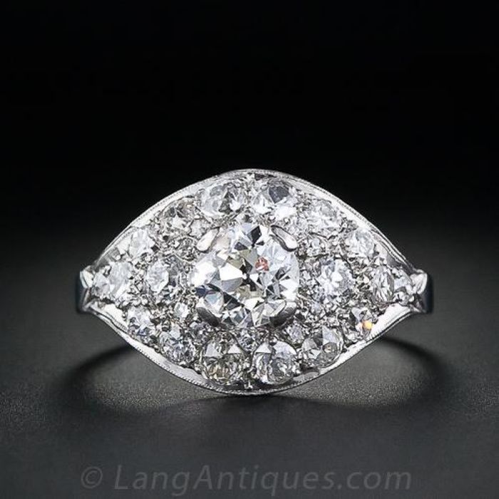 Vintage pave engagement rings store