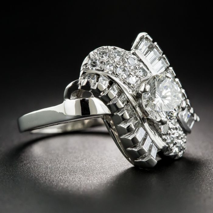 Platinum cocktail ring sales