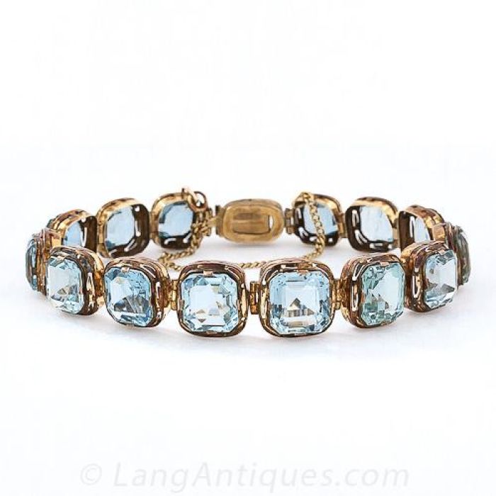 Antique Aquamarine Bracelet