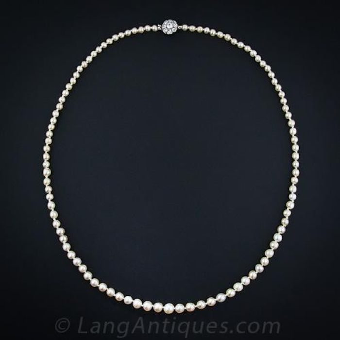 Antique Natural Pearl Necklace