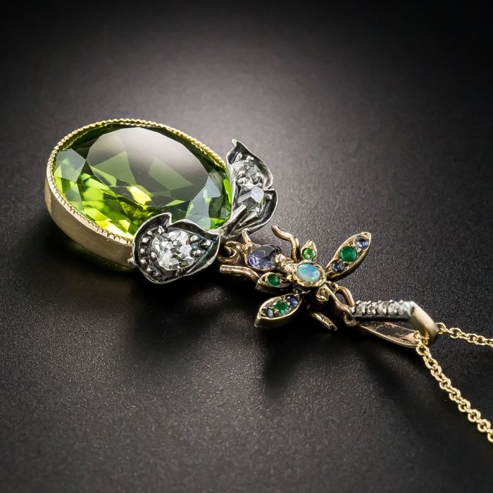 Antique Peridot Pendant