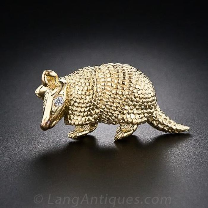 Texas Armadillo Pin 1