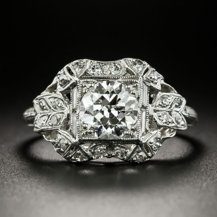 Art Deco Carat Diamond Engagement Ring by Bennett