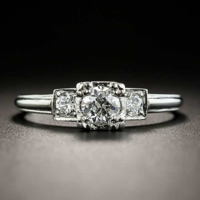 Art Deco Carat Diamond Engagement Ring by David Sarkin