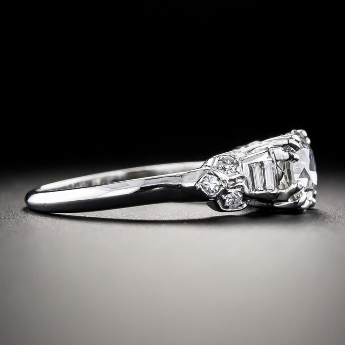 Art Deco .96 Carat Diamond Engagement Ring - GIA I VS2