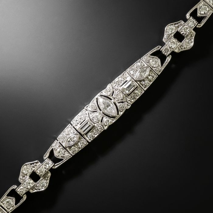 Art Deco Diamond Bracelet by Maurice Tishman