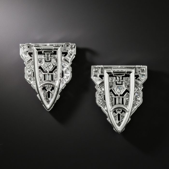 Art Deco Diamond Dress Clips Art Deco Diamond Dress Clips