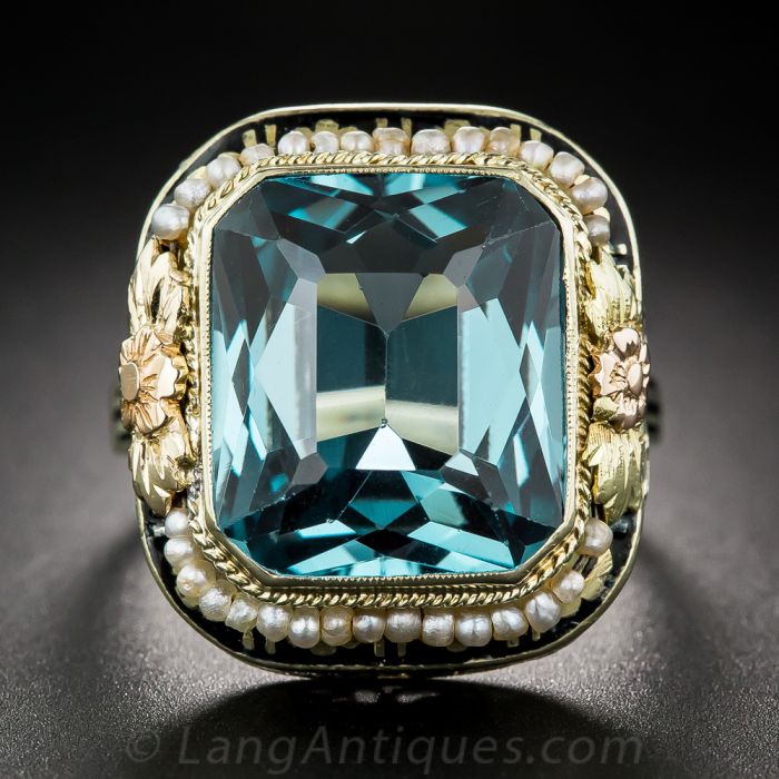 phool スピネル 10.5号 art-deco-synthetic-spinel-