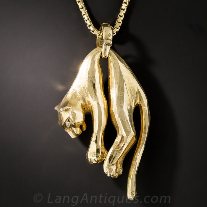 Hanging panther pendant best sale