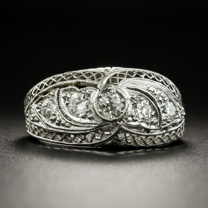 Edwardian Diamond Band Ring by Gorham