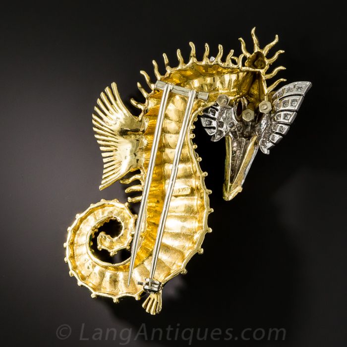 Seahorse brooch hotsell
