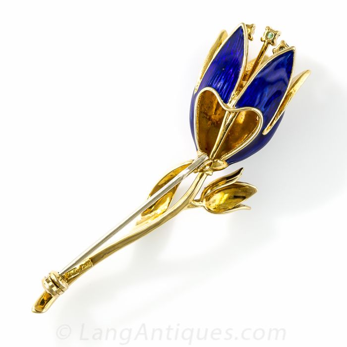 アクセサリー   'Tulip' Brooch #448 Enameled Tulip Brooch