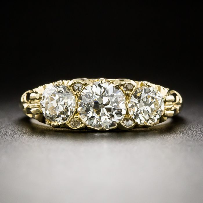 Edwardian three stone ring sale
