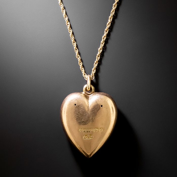 Pendentif Cœur Vintage 1970 Plaqué Or, Neuf Avec étiquettes, Bijou Femme, Symbole Amour