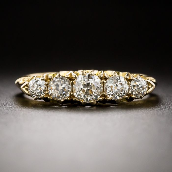 Victorian 5 stone diamond ring hotsell