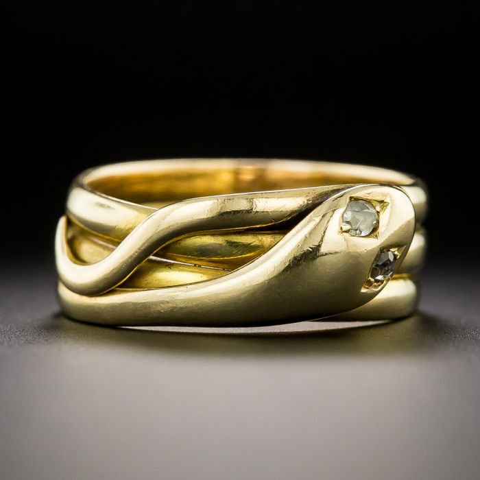 Victorian snake ring top