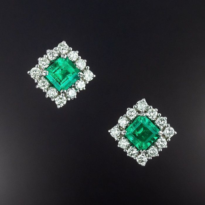 Estate emerald earrings new arrivals