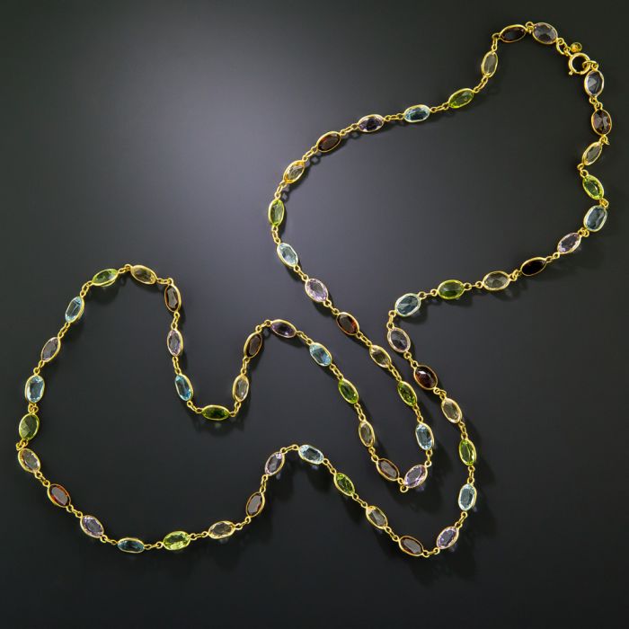 Estate Multi-Gem Necklace