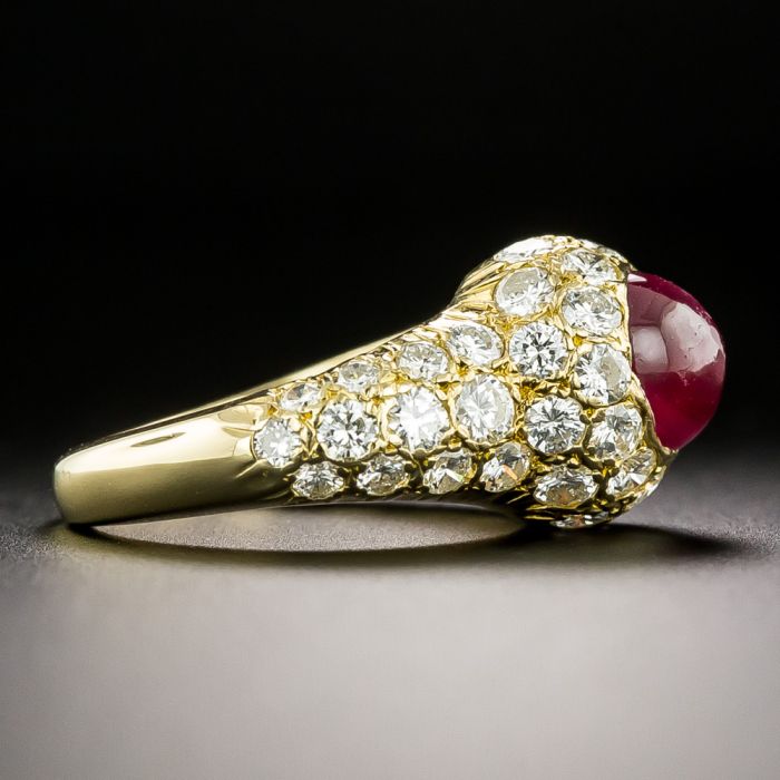 ADA CABOCHON RUBY 使用説明書付き edwardian-2-80-cabochon-ruby-