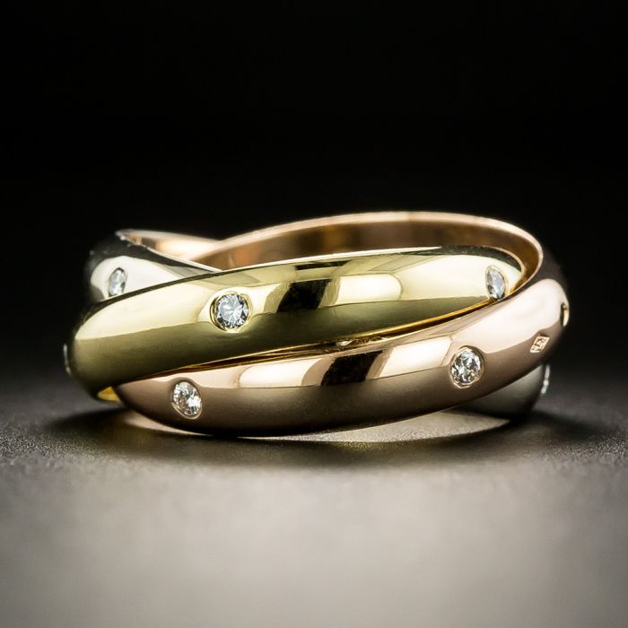 Cartier three color ring hot sale