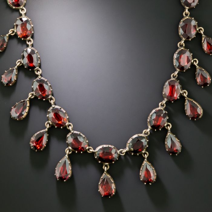 Garnet choker necklace online