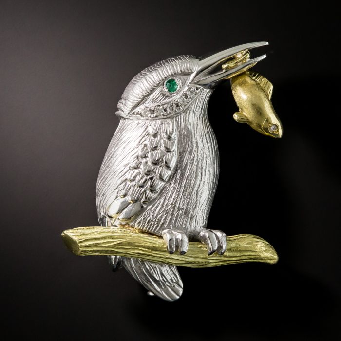 Kingfisher brooch discount