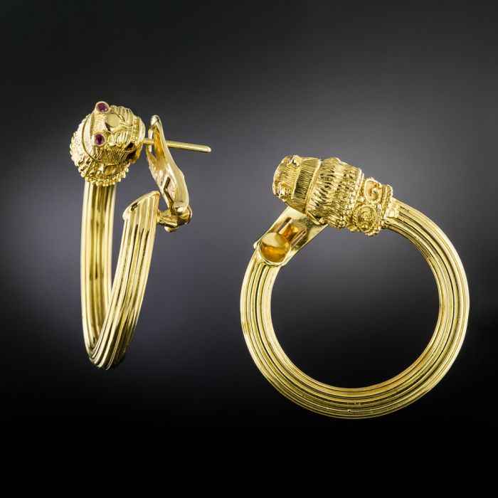 Lalaounis 18K Chimera Wrap Earrings