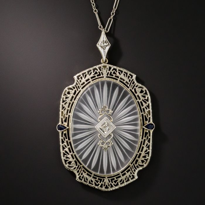 Art Deco sapphire necklace - Gem