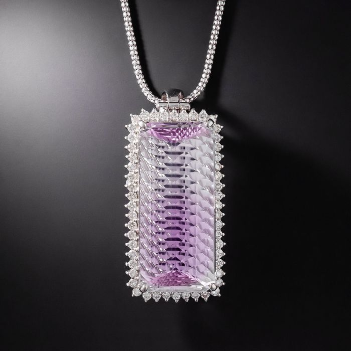 Large Stone Kunzite Pendants