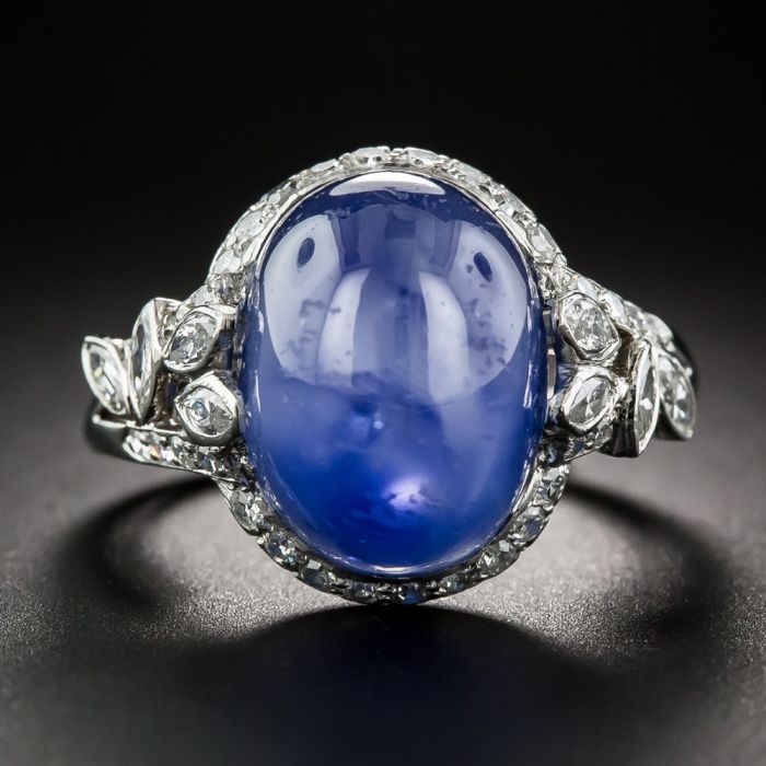 Late Art Deco 19.00 Carat No-Heat Burma Star Sapphire and