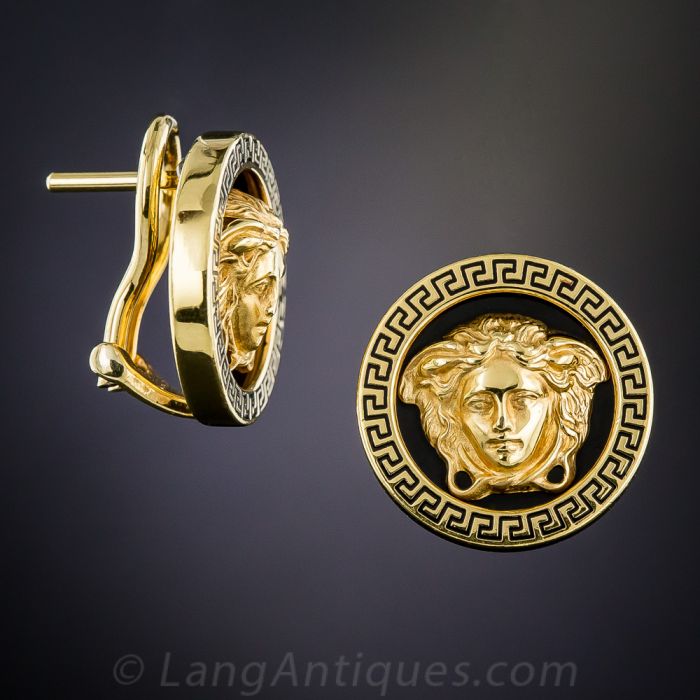 Petite Gianni Versace Medusa Earrings