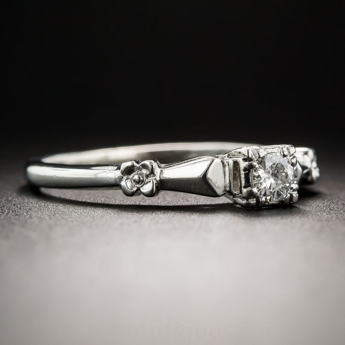 Petite Platinum Diamond Ring - Columbia by Axel Brothers