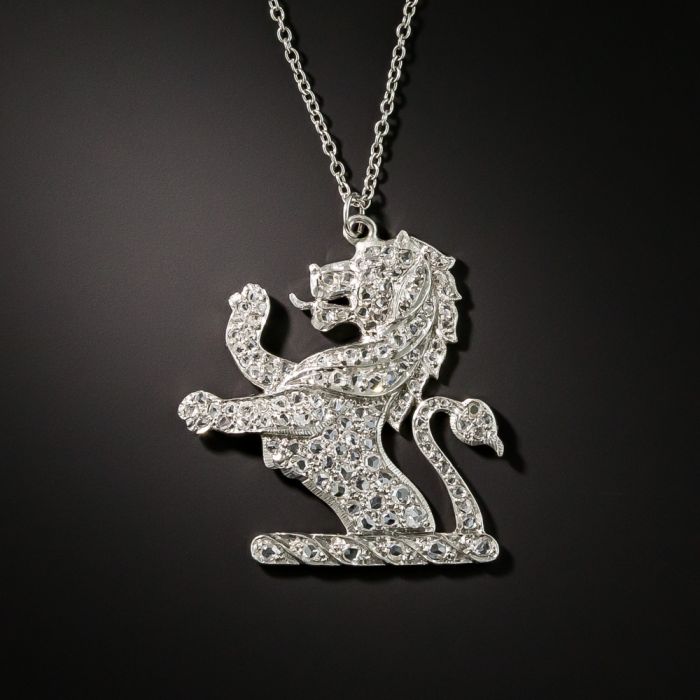 レザトレ　RAMPANT LION PENDANT PEN1006-Rampant-Lion-Pendant-
