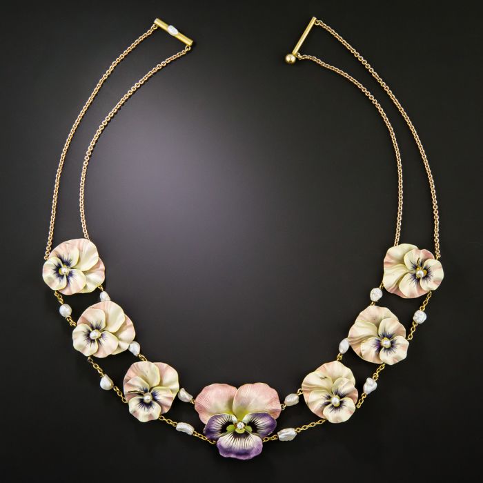 rare-art-nouveau-enamel-pansy-