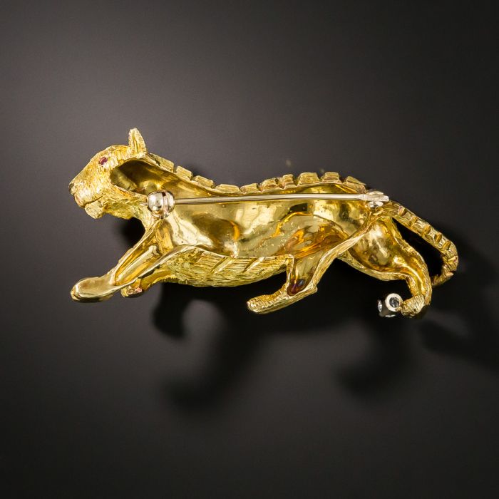 Textured Tiger Brooch by George Lederman