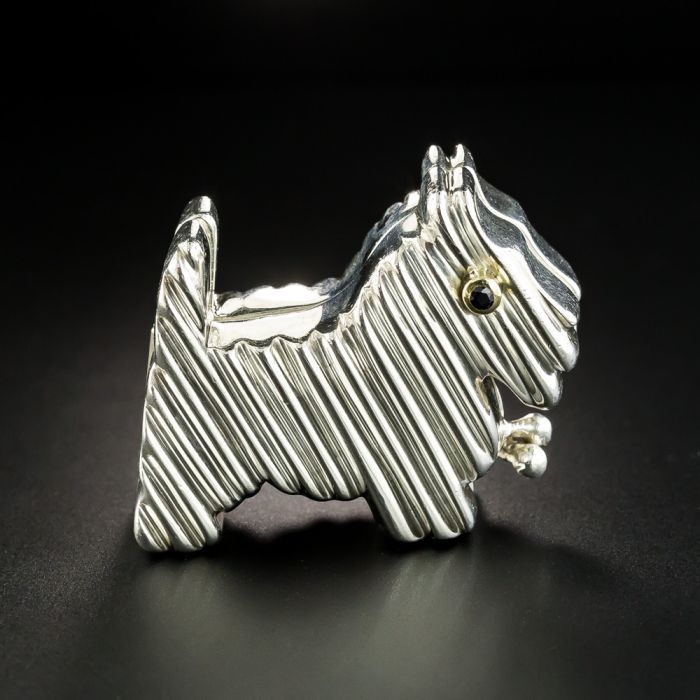 Tiffany & Co. ティファニー 925 シルバー 犬 ドッグ ブローチ tiffany-co-scottie-dog-