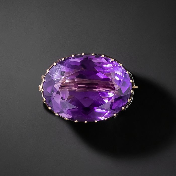 Victorian amethyst brooch outlet