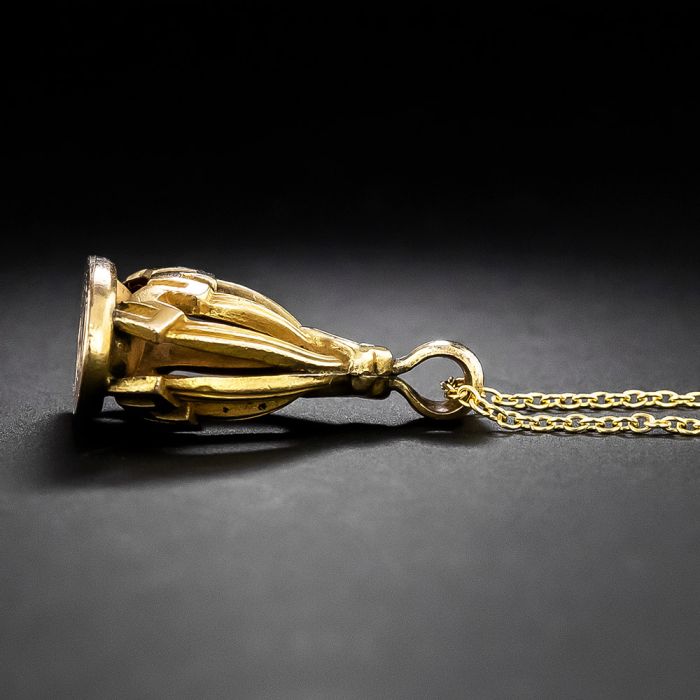 Victorian Crown Motif Fob/Pendant