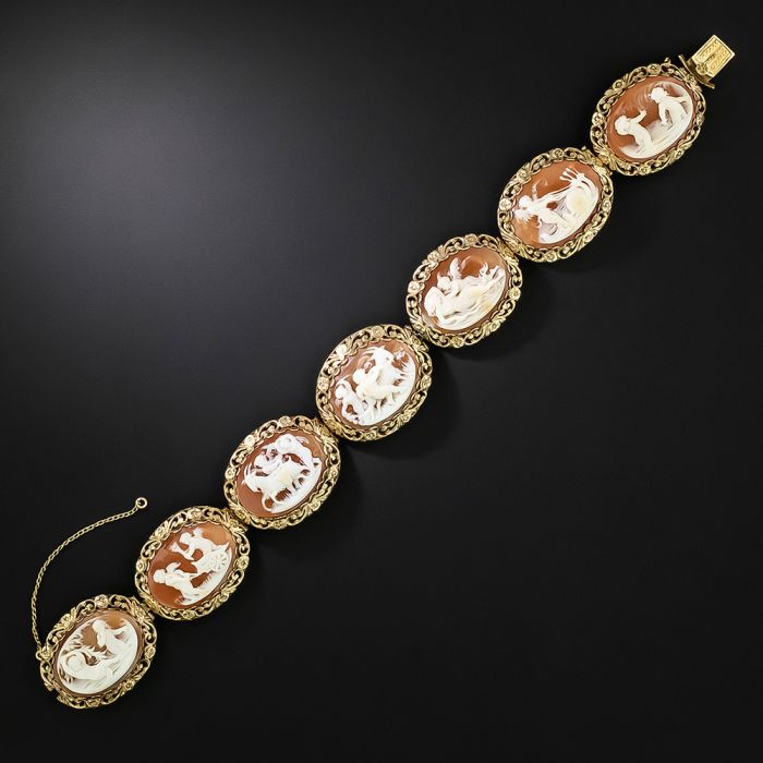 Victorian Cupid Cameo Bracelet