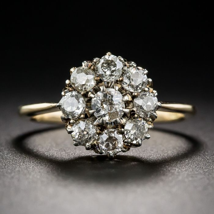 Victorian cluster engagement rings on sale