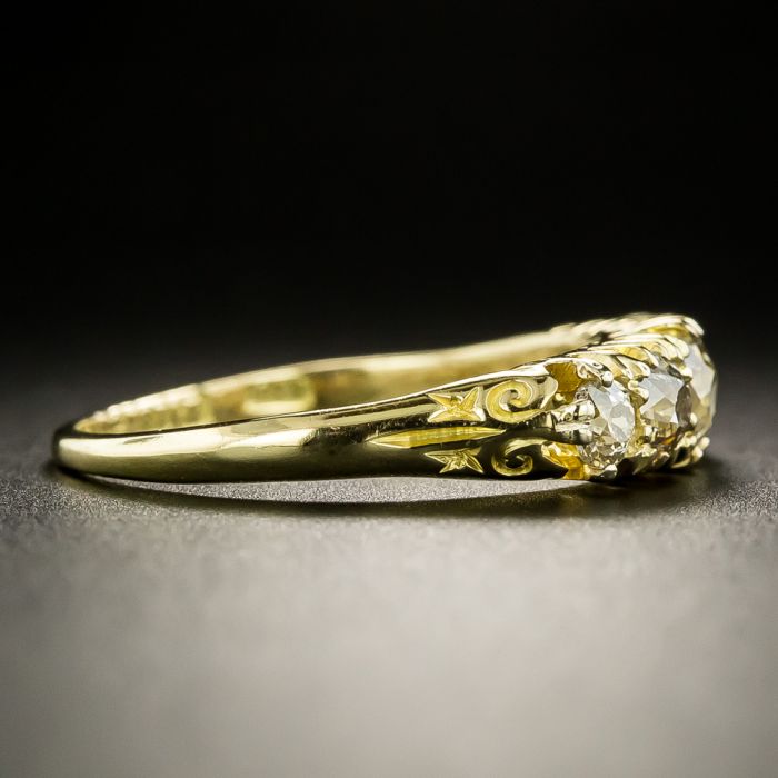 Victorian five stone diamond ring outlet