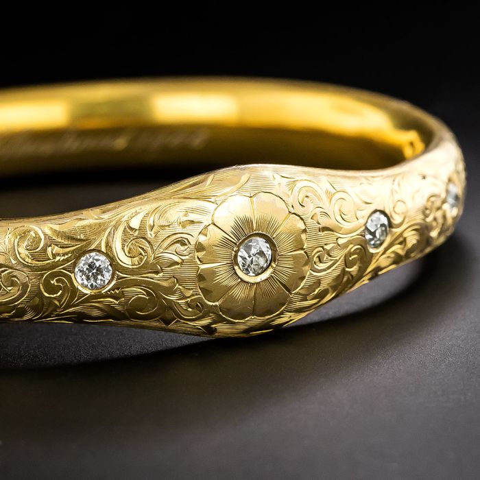 Hand engraved bracelet clearance