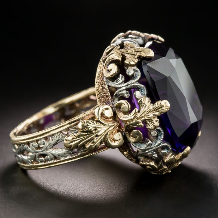 Edwardian amethyst ring store