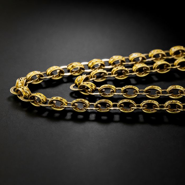 Victorian Guard Chain with Slide, 61 Inches