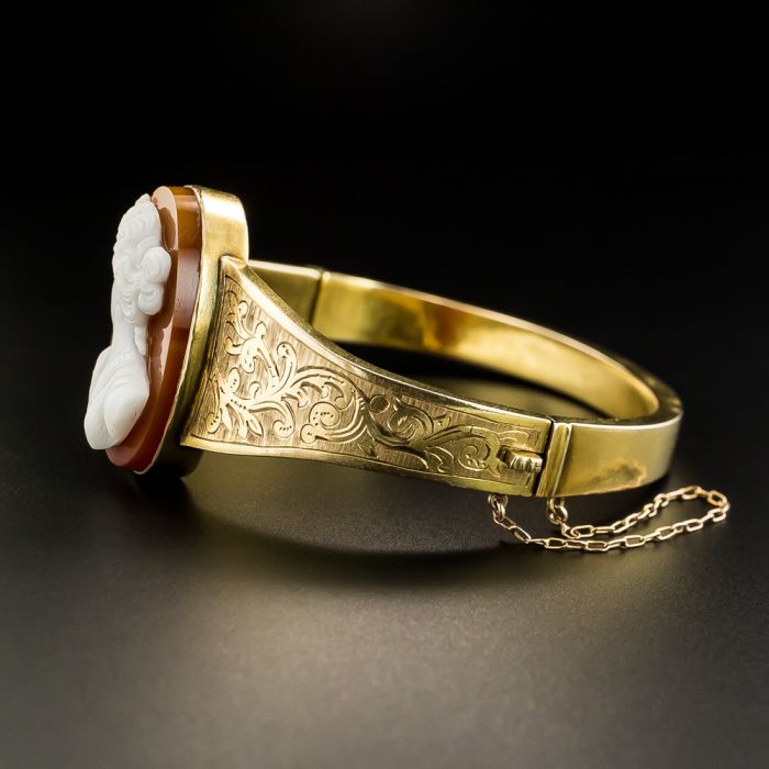 1950's Cameo Gold Filled Vintage Mid Century Spiral Leaf