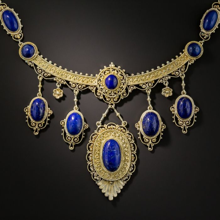 Lapis lazuli ornaments top