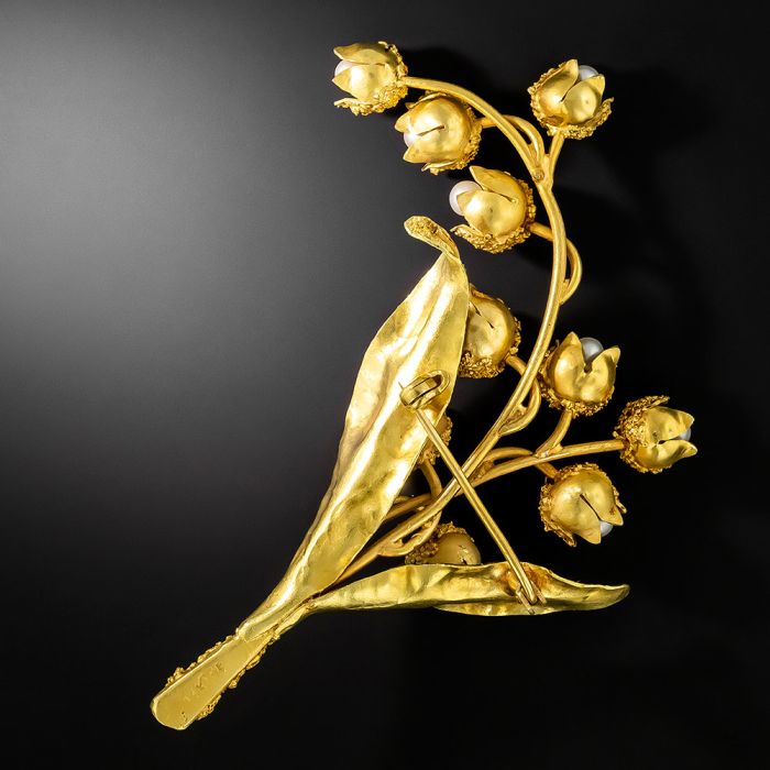 Victorian Lily Of The Valley Brooch