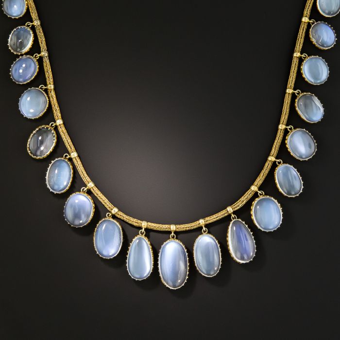 Edwardian moonstone necklace shop