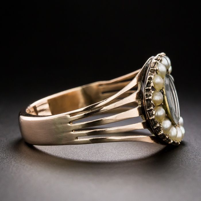 Victorian mourning ring price on sale